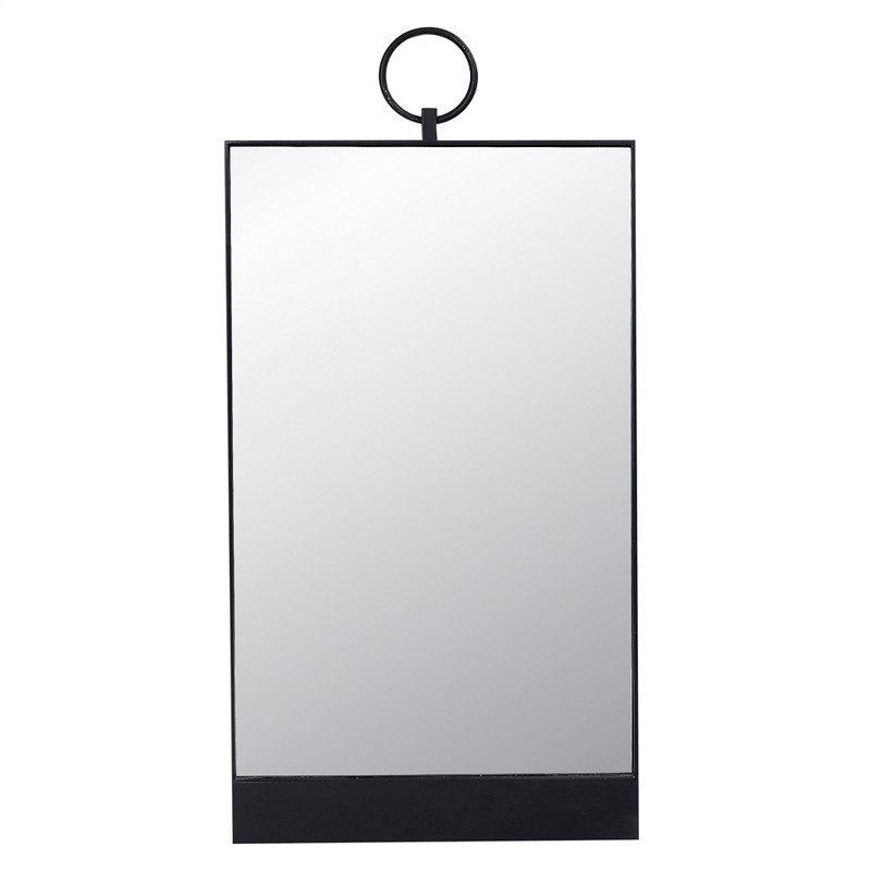 Καθρέπτης Τοίχου Μεταλλικός Μαύρος 40x2.5x81cm REF208 Espiel