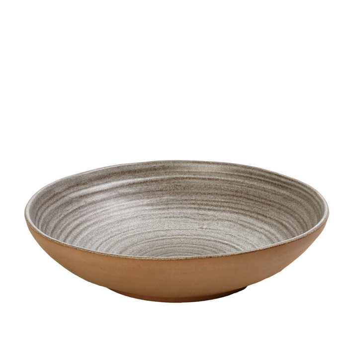 Piato Bathu ''CALABRIA'' Stoneware Anoixto Ggri XL F26x6.5cm REP107K3 Espiel