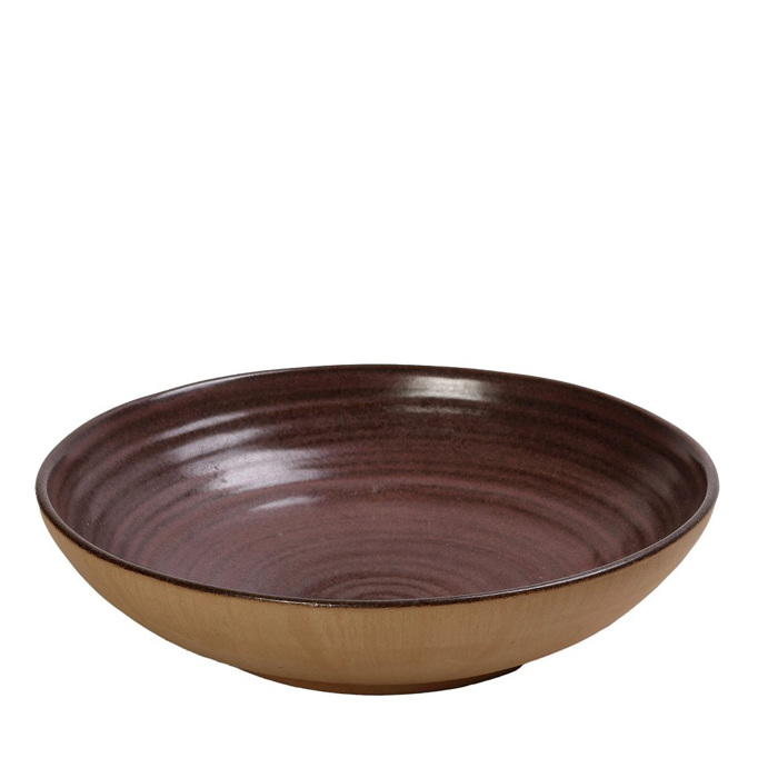 Piato Bathu ''CALABRIA'' Stoneware Roz XL F26x6.5cm REP121K3 Espiel