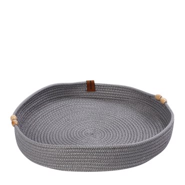 Δίσκος Στρογγυλός από Σχοινί Γκρι Φ35x5cm ROB110 Espiel