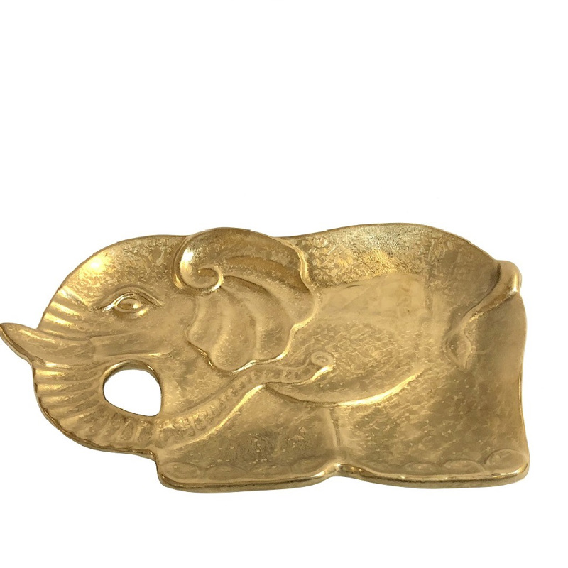 Espiel - ΣΗΜΑΝΤΙΚΟ: Σε περίπτωση διαφοράς τιμής από το κατάστημα ισχύει παντα και μόνο η τιμή του καταστήματος Δίσκος Ελέφαντας Κεραμικός Χρυσός 36εκ ROD104K3 Espiel