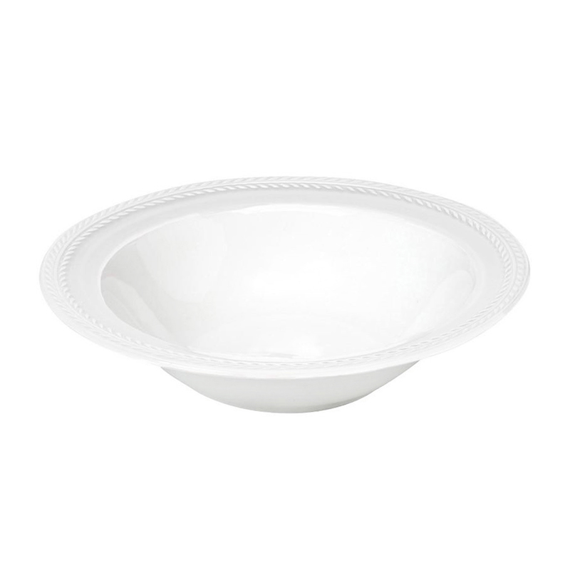 Σαλατιέρα ''Chloe'' Λευκή Stoneware Φ27x6.5cm RRF204K1 