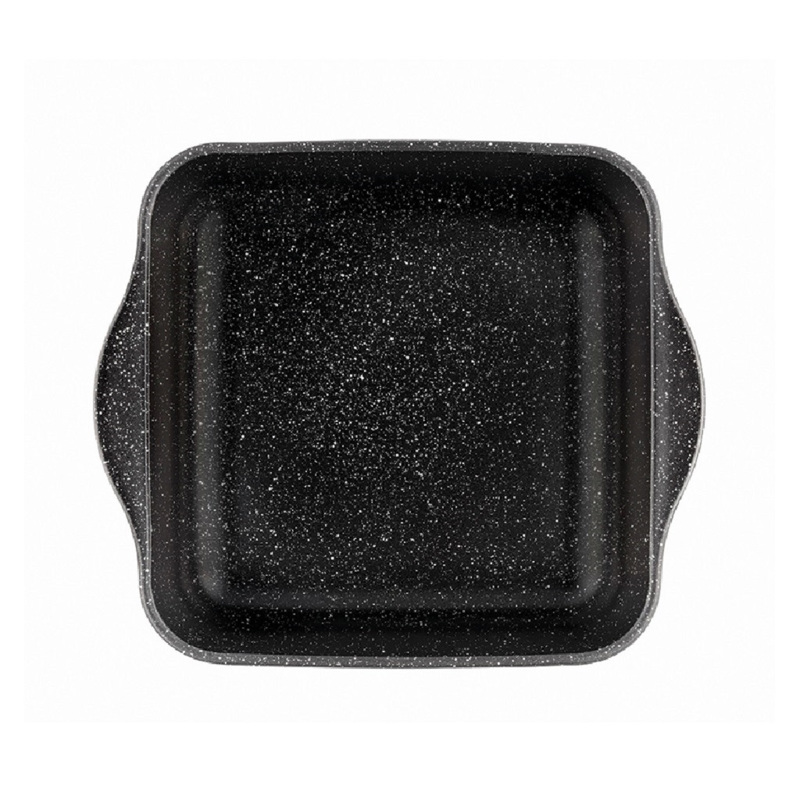 Πυρίμαχο Σκεύος ''BORCAM'' Αντικολλητικό Γυάλινο Μαύρο 1950ml 25.6x22x5.9cm SP59034G1B