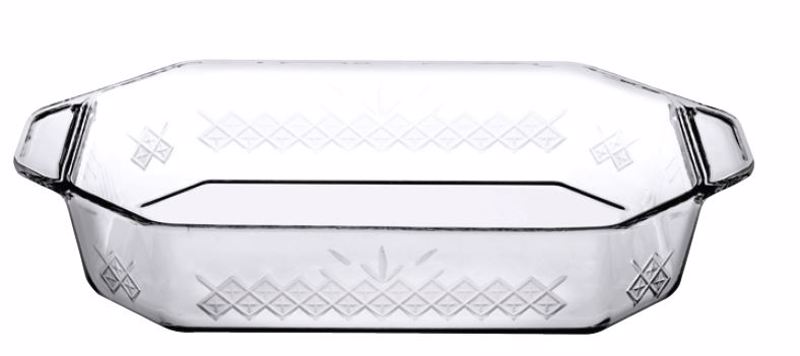 Πυρίμαχο Σκεύος ''BORCAM RECT. TRAY'' Γυάλινο 2750ml 36.1x21x6.4cm SP59974G1 Espiel