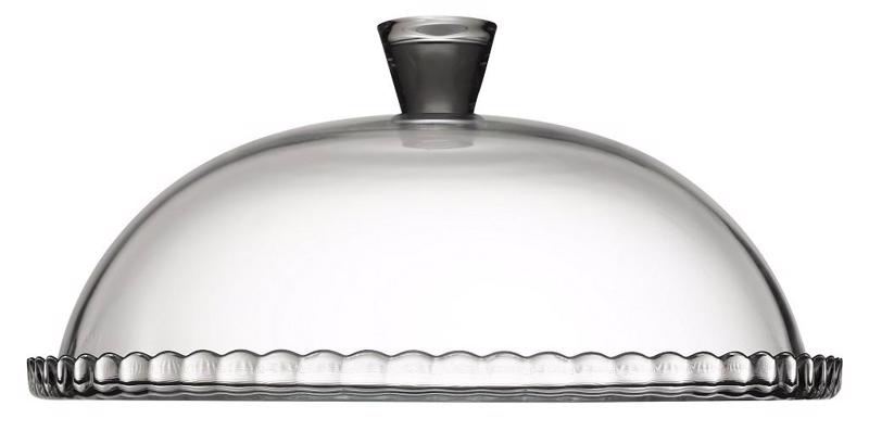 Τουρτιέρα PATISSERIE Γυάλινη Διάφανη με Καπάκι Φ32x15.5
