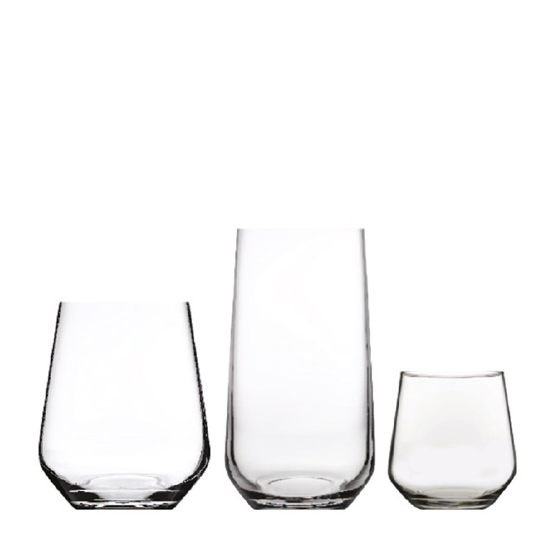 Σετ των 18 Ποτήρια ''ALLEGRA'' Γυάλινα για Διάφορες Χρή