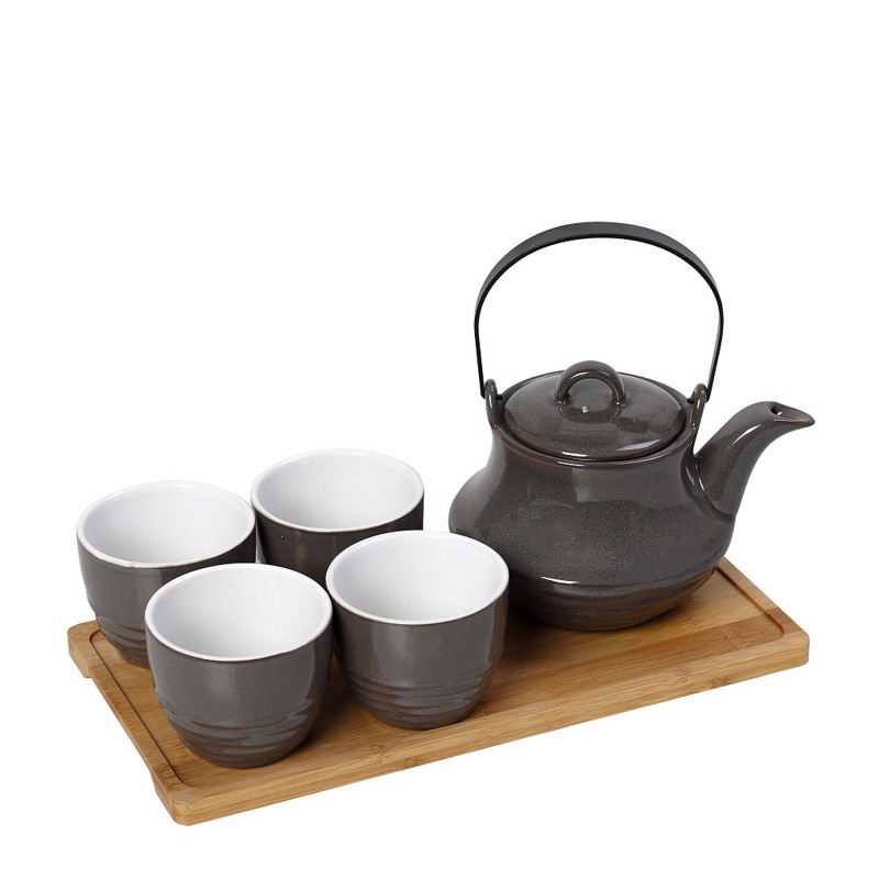 Υαλικά agiovlasitishome - ΣΗΜΑΝΤΙΚΟ: Σε περίπτωση διαφοράς τιμής από το κατάστημα ισχύει παντα και μόνο η τιμή του καταστήματος Ritual Σετ Τσαγιού με Σίτα 1X600/4X200ml με Δίσκο Μπαμπ