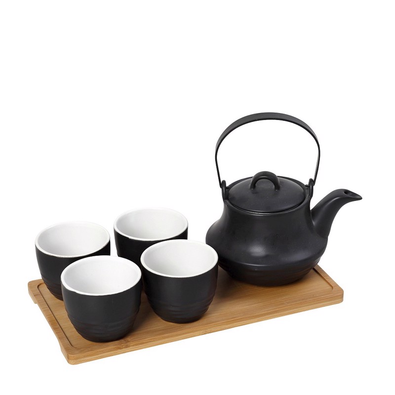 Υαλικά agiovlasitishome - ΣΗΜΑΝΤΙΚΟ: Σε περίπτωση διαφοράς τιμής από το κατάστημα ισχύει παντα και μόνο η τιμή του καταστήματος Ritual Σετ Τσαγιού με Σίτα 1X600/4X200ml με Δίσκο Μπαμπ