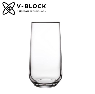 Ποτήρι Long Drink Allegra V-Block 470cc H: 14.8 D: 7.8εκ SPV420015K6 Espiel