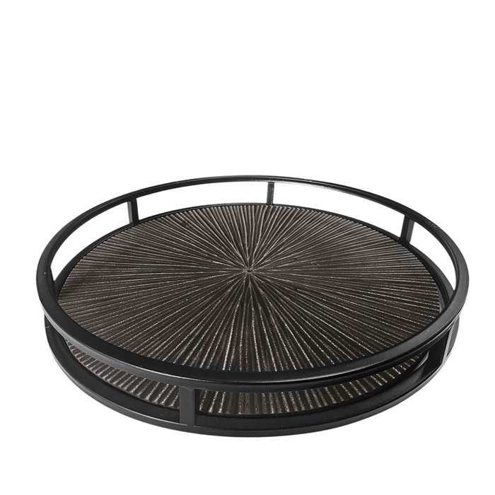 Diskos Metallikos/Xulinos Mavro me Aktinoto Sxedio F37x6cm SUK103 Espiel