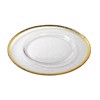 Piato Parousiasis Gyalino Diafano me Xruso Xeilos F33x1.3cm SUP109K4 Espiel