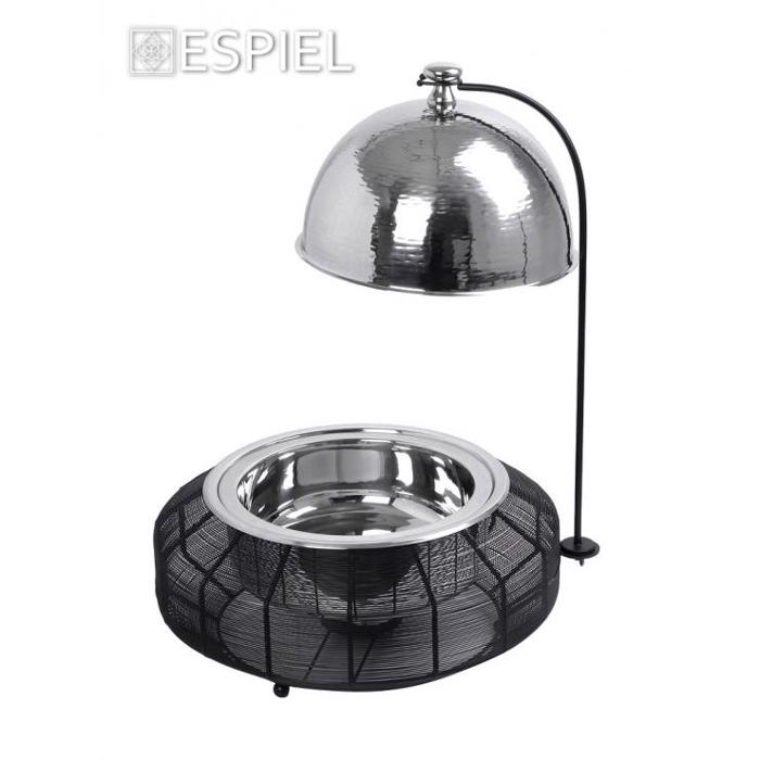 Chaffing Dish Anoxeidoto Atsali/Sidiros/Alouminio Mavro 8000ml F55x43cm TAF108 Espiel