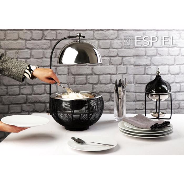 Chaffing Dish Anoxeidoto Atsali/Sidiros/Alouminio Mavro 8000ml F55x43cm TAF108 Espiel