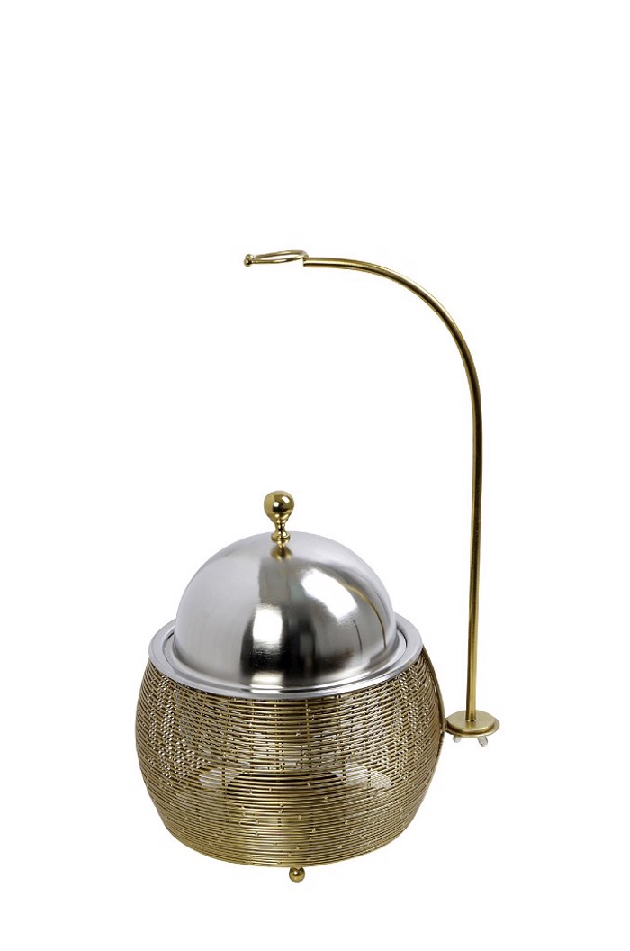 Chaffing Dish Anoxeidoto Atsali/Alouminio/Sidiros Xruso 2500ml F30x33cm TAF117 Espiel