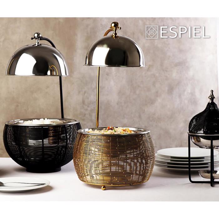 Chaffing Dish Anoxeidoto Atsali/Alouminio/Sidiros Xruso 3500ml F33x37cm TAF118 Espiel