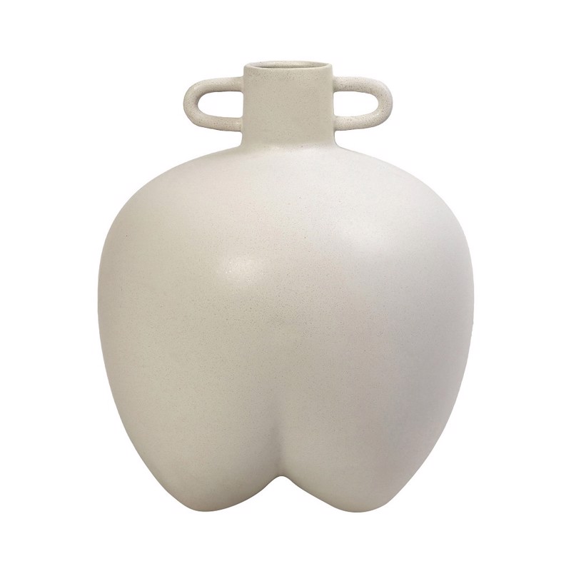 Espiel - ΣΗΜΑΝΤΙΚΟ: Σε περίπτωση διαφοράς τιμής από το κατάστημα ισχύει παντα και μόνο η τιμή του καταστήματος Βάζο Λευκό Κεραμικό Φ27x31cm TAS224 Espiel