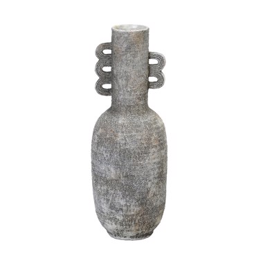Βάζο Κεραμικό Γκρι Φ13.2x36.5cm TAS228 Espiel