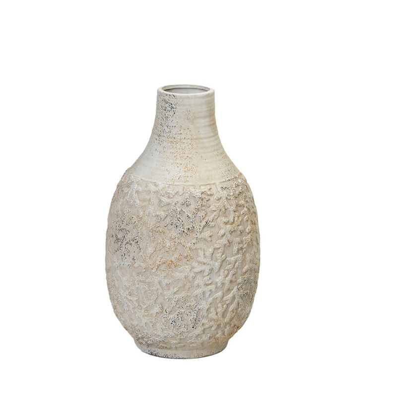 Espiel - ΣΗΜΑΝΤΙΚΟ: Σε περίπτωση διαφοράς τιμής από το κατάστημα ισχύει παντα και μόνο η τιμή του καταστήματος Βάζο Μπεζ Κεραμικό Φ18.5x31.5cm TAS237 Espiel