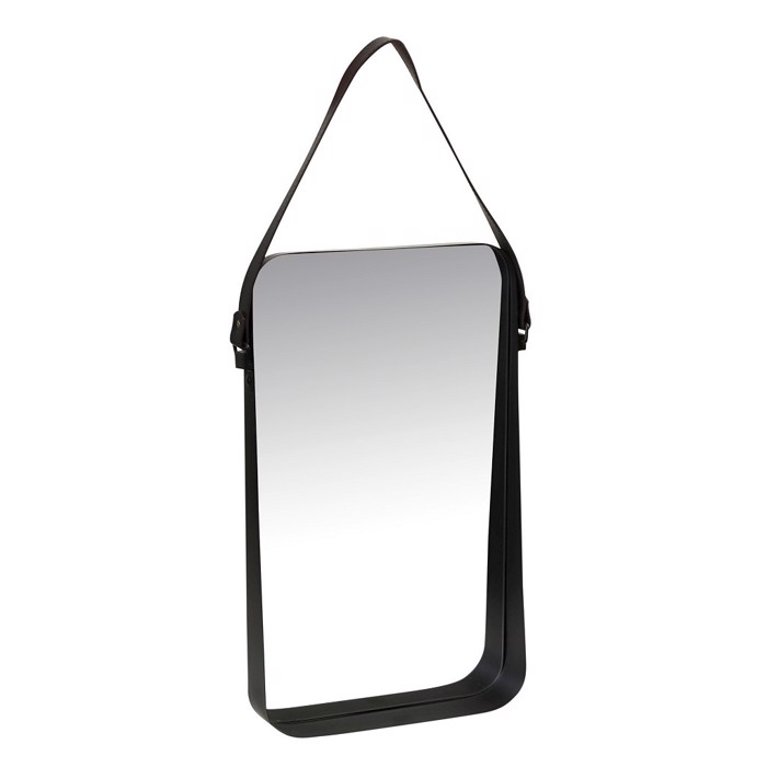 Kathreptis Toixou Metallikos Orthognios Mavros me Labi PU 32x6x50cm TAX104 Espiel