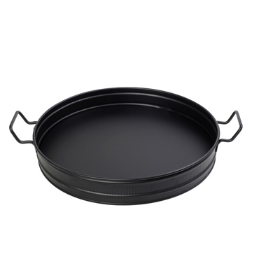 Δίσκος Σερβιρίσματος Μεταλλικός με Λαβές Μαύρος 46x38x6.5cm TEM102 ESPIEL