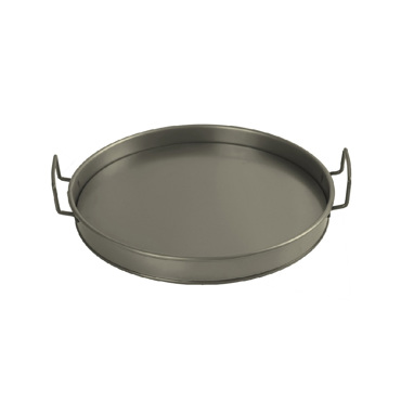 Δίσκος Σερβιρίσματος Στρογγυλός Μεταλλικός Λαδί με Λαβές 30x27x3cm TEM201 Espiel