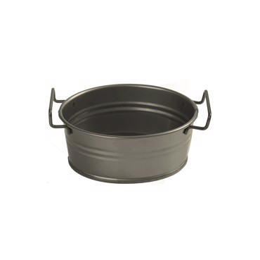 Δοχείο Οβάλ Μεταλλικό Λαδί με Λαβές 20x14x7cm TEM220 Espiel