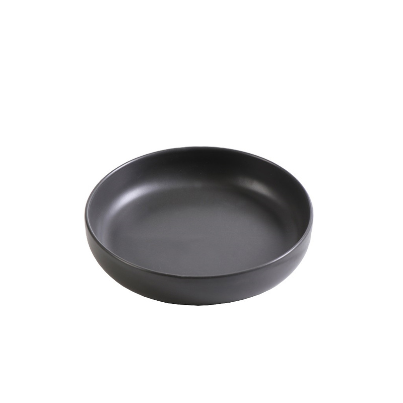 Πιάτο Βαθύ Ζυμαρικών ''TERRA MAT'' Πορσελάνης Μαύρο Φ20x4.5cm TLM140K6 Espiel