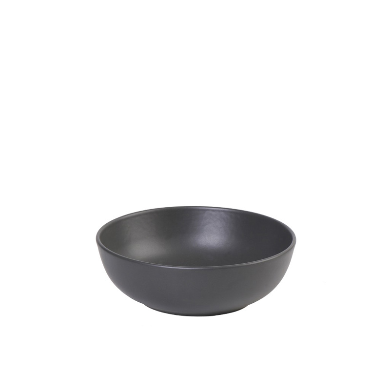 Μπωλ Σερβιρίσματος ''TERRA MATT'' Πορσελάνης Μαύρο Φ19x6cm TLM151K6 Espiel