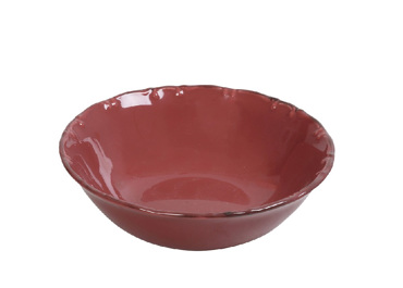 Liana Μπωλ Πορσελάνης Σκούρο Ροζ με Καφέ Rim 16εκ TLX140K6 Espiel