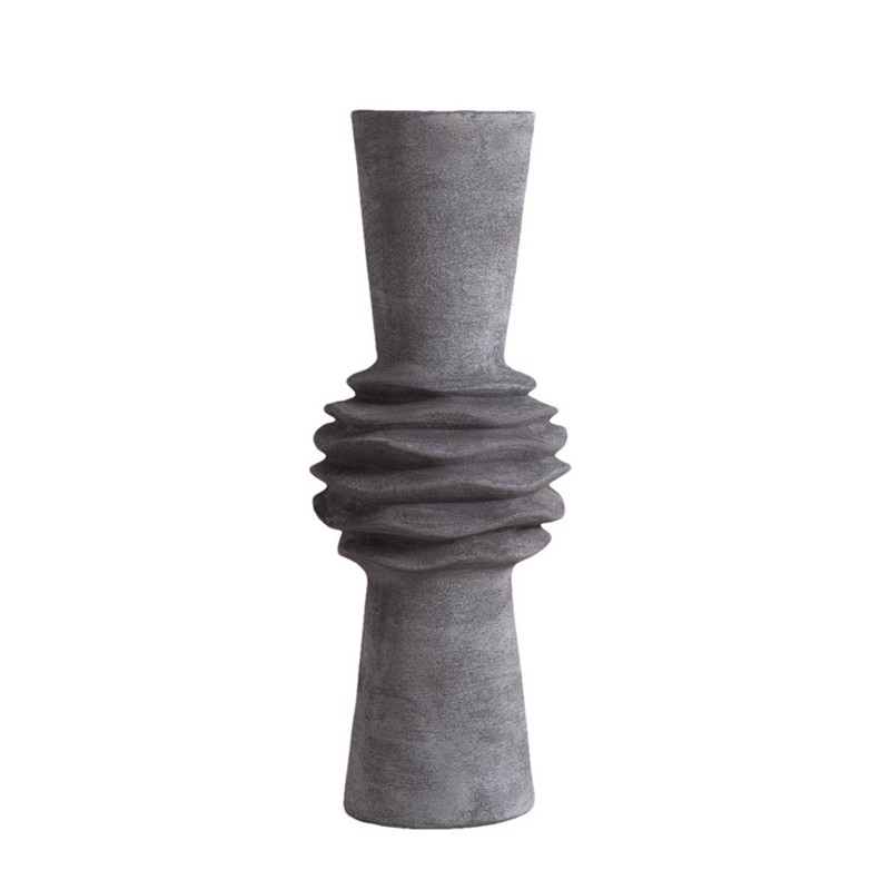 Βάζο Κεραμικό Γκρι Φ18x47.5cm TOF256 Espiel