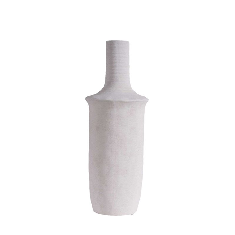 Βάζο Κεραμικό Λευκό Φ17x45cm TOF314 Espiel