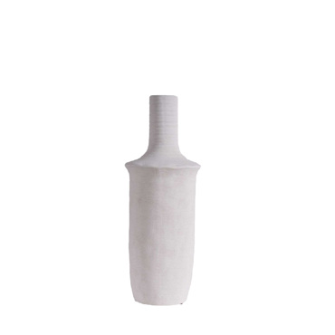 Βάζο Κεραμικό Λευκό Φ14x33cm TOF315K2 Espiel