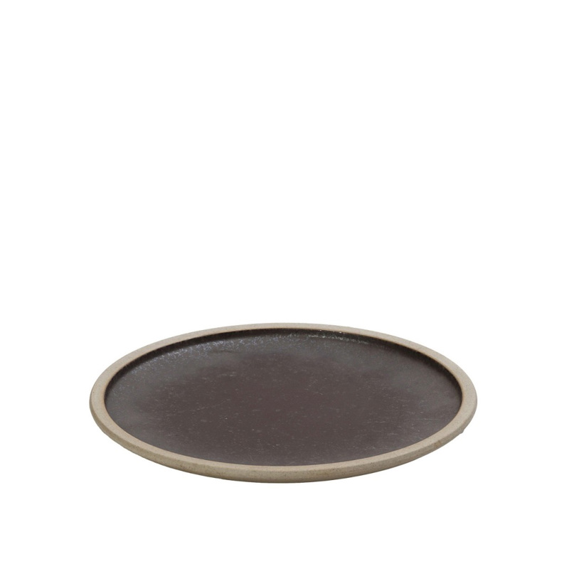 Espiel - ΣΗΜΑΝΤΙΚΟ: Σε περίπτωση διαφοράς τιμής από το κατάστημα ισχύει παντα και μόνο η τιμή του καταστήματος Πιάτο Φρούτου ''KARMA'' Πορσελάνης Καφέ Φ20.5x2cm VRA10