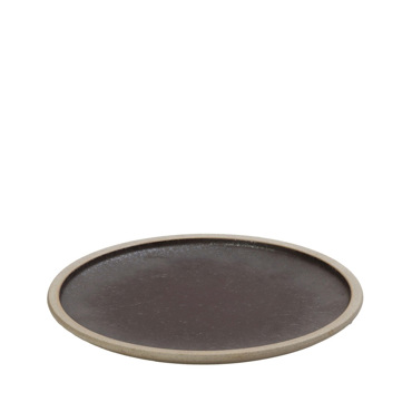 Πιάτο Ρηχό ''KARMA'' Πορσελάνης Καφέ Φ26.2x2cm VRA108K4 Espiel