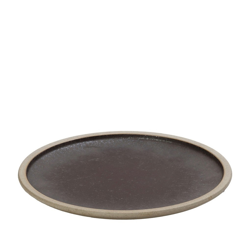 Πιάτο Ρηχό ''KARMA'' Πορσελάνης Καφέ Φ29x2.2cm VRA109K4