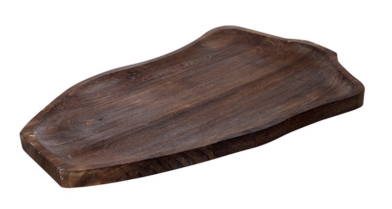 Πλατό Σερβιρίσματος Ορθογώνιο Ξύλινο Καφέ 80Χ45Χ4cm XYP