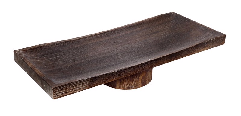 Πλατό Σερβιρίσματος Ορθογώνιο Ξύλινο Καφέ με Πόδι 70Χ30Χ13cm XYP414 Espiel