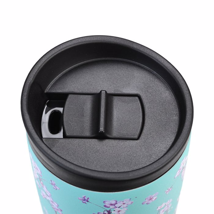 ESTIA Θερμός Inox Travel Mug Save the Aegean 500ml Blossom Green 01-20422 ESTIA Thermos Inox Travel Mug Save the Aegean 500ml Blossom Green 01-20422