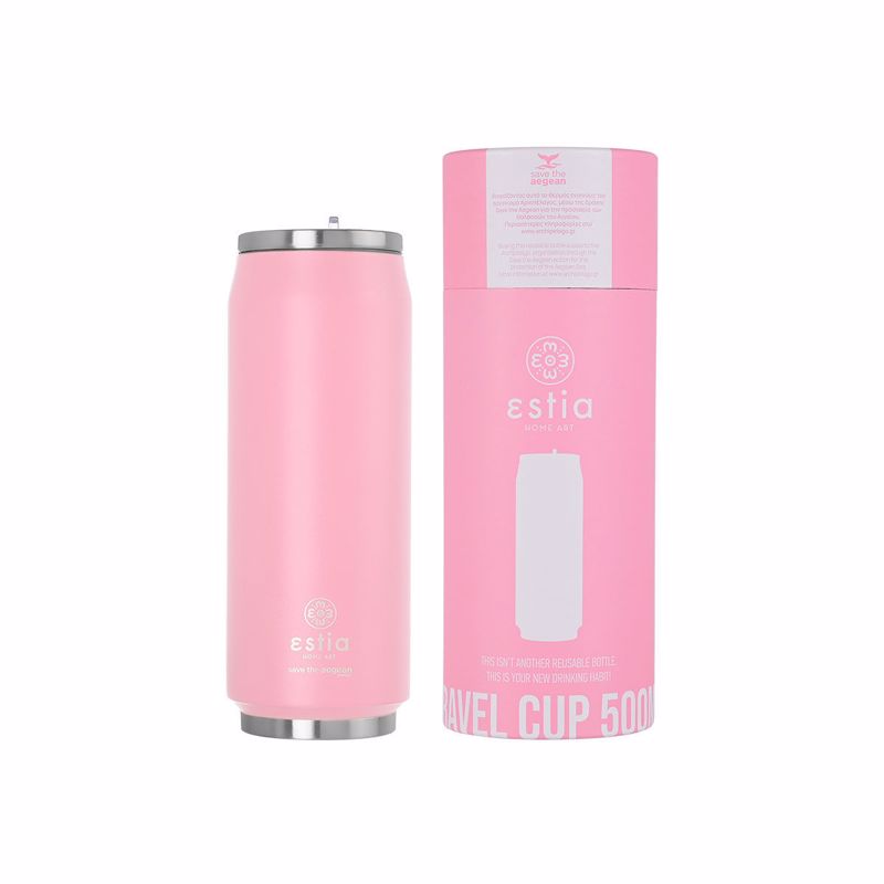 Estia Θερμός Travel Cup ''Save the Aegean'' 500ml Blossom Rose 01-10317