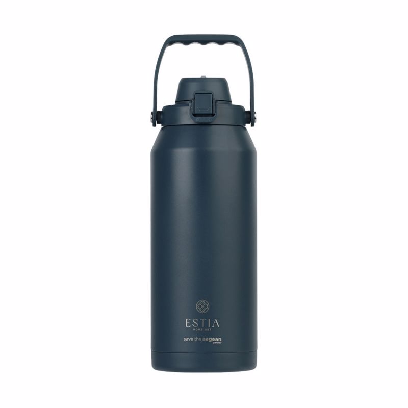 Estia Θερμός Lift Bottle SAVE THE AEGEAN 1.8lt INDIGO 12.6x11x30.3cm 01-41458