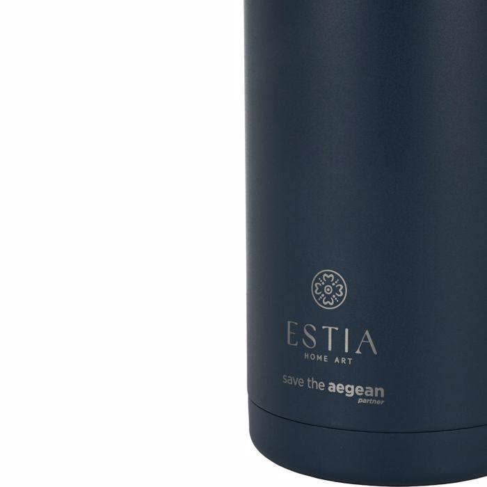 Estia Thermos Lift Bottle SAVE THE AEGEAN 1.8lt INDIGO 12.6x11x30.3cm 01-41458