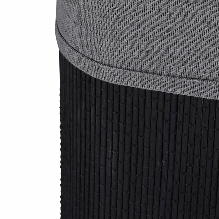 Estia Kalathi Apluton BAMBOO ESSENTIALS Ptussomeno Orthognio 60lt Mavro Nea Plexi 40x30x50cm 02-34597