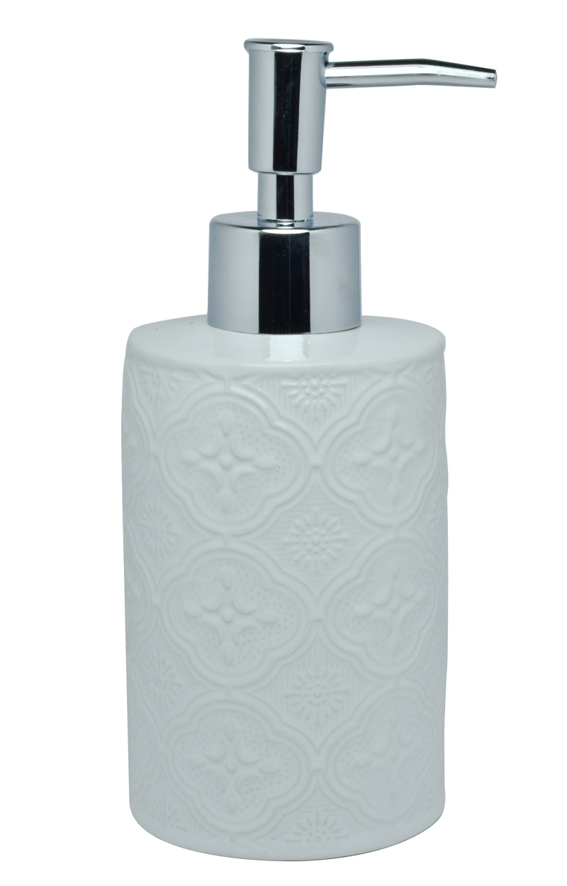 Estia Αντλία σαπουνιού Boho λευκή 8X7X17εκ 02-6686