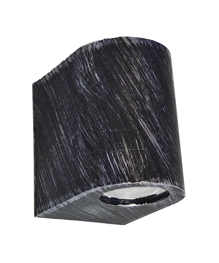 Heronia Spot Exoterikou Xorou Plastiko C-03 Asimi GU10 LED 8X10,5X10,5cm 15-0194