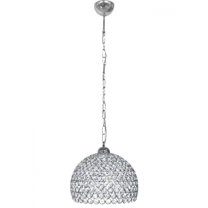 Heronia Kremasto Fotistiko Orofis CHRIS/30 Monofoto Metalliko/Krustallino Nikel E27 F30x90cm 01-0289