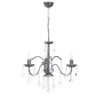 Heronia Kremasto Fotistiko Orofis BISTRO/3L Trifoto Metalliko/Krustallino Nikel E14 F55x65cm 01-0315