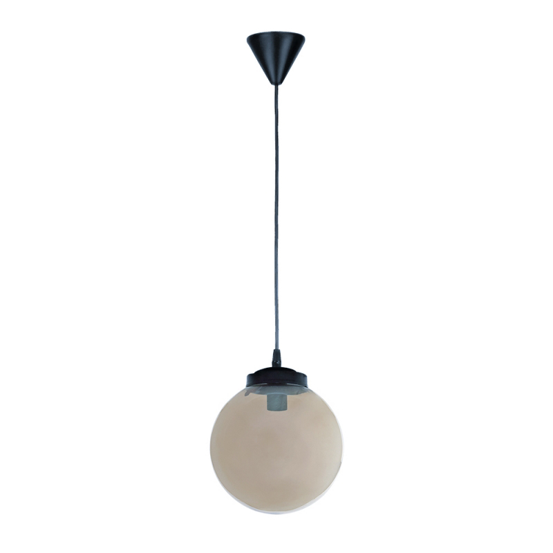 Heronia Lighting - ΣΗΜΑΝΤΙΚΟ: Σε περίπτωση διαφοράς τιμής από το κατάστημα ισχύει παντα και μόνο η τιμή του καταστήματος Heronia Κρεμαστό Φωτιστικό Οροφής Μονόφωτο Γυάλινο Φιμέ