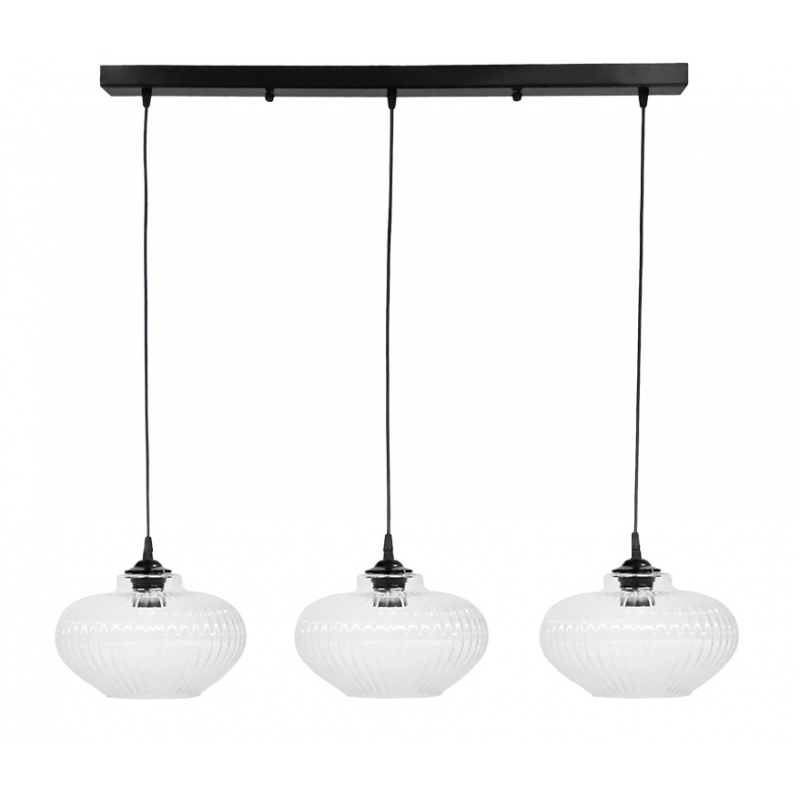 Heronia Κρεμαστό Φωτιστικό Οροφής RIGATO/3L RAGA Τρίφωτ