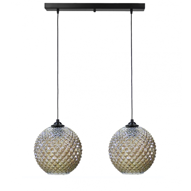 Heronia Κρεμαστό Φωτιστικό Οροφής GL-5010 RAGA Δίφωτο Γ