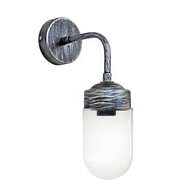 Heronia Απλίκα Εξωτερικού Χώρου Μεταλλική Ασημί με Βιδω